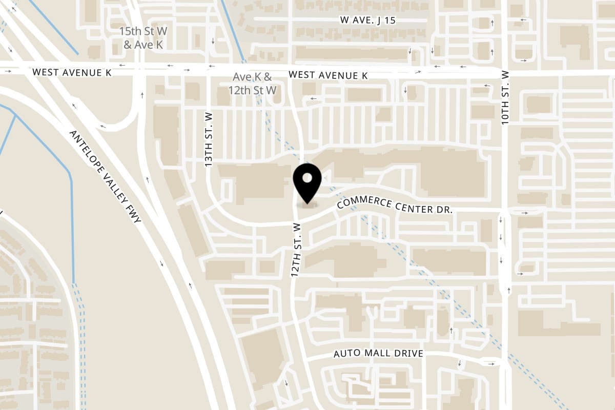 Map showing the location of Greenhouse Cafe on 1169 Commerce Center Dr in Lancaster